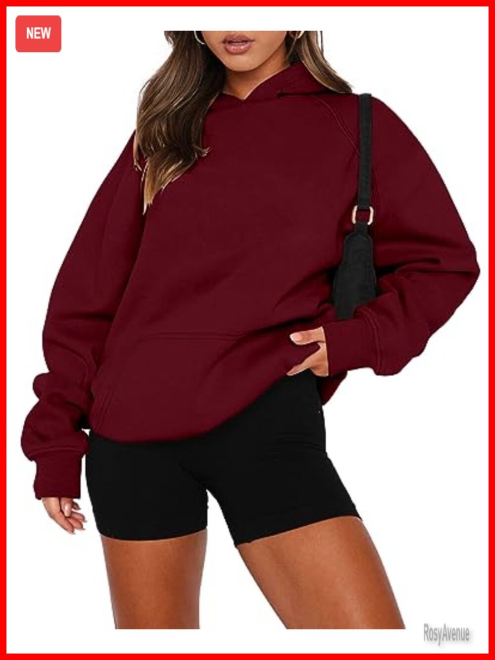 Women Pullover Hoodie Long Sleeve Sweatshirt Kangaroo Pocket Fleece